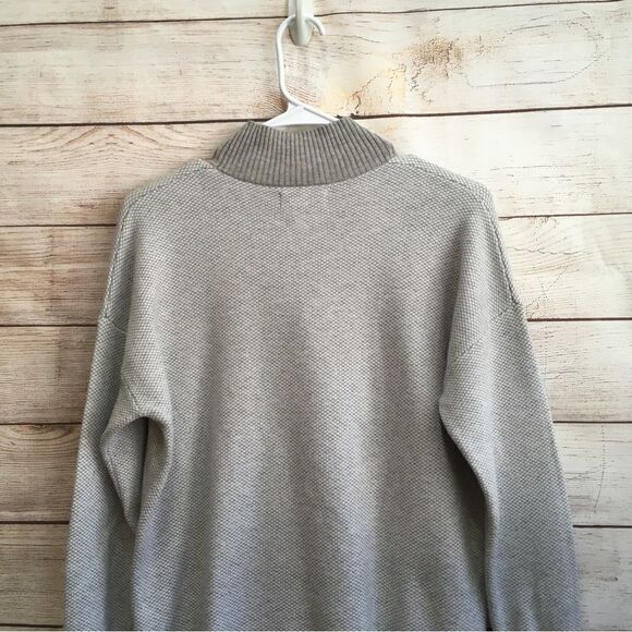 NEW WITHOUT TAGS RACHEL ZOE MOCK TURTLENECK SWEATER IN GRAY - Picture 4 of 7